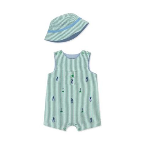Baby Boys Golf Sunsuit with Hat