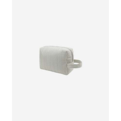 Toiletry Bag Sage Gingham