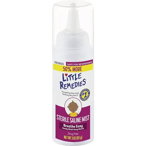 Little Remedies Sterile Saline Nasal Mist, Safe for Newborns, 3 oz (Pack of 1)