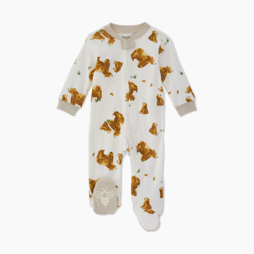 Burt's Bees Baby Momma Bear Sleep & Play PJ - Natural, Newborn