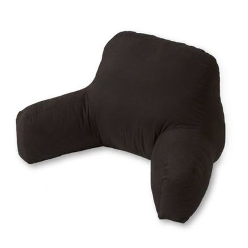 Kensington Garden Cotton Duck Bed Rest Pillow Chocolate: Supportive Reading & Backrest With Arms