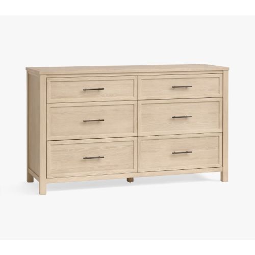 Camden 6-Drawer Dresser (56w x 19d"), Color: Sandstone