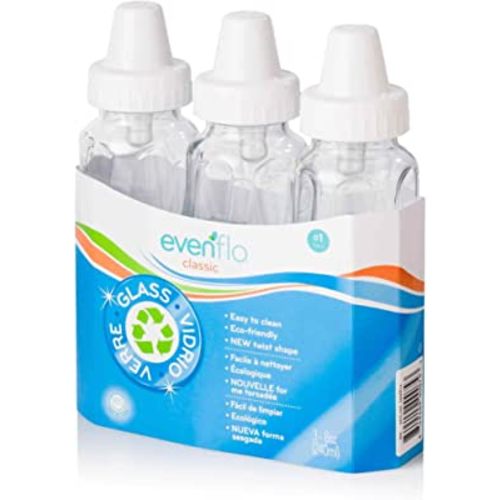Evenflo Feeding Classic Twist Glass - 8oz, 3pk