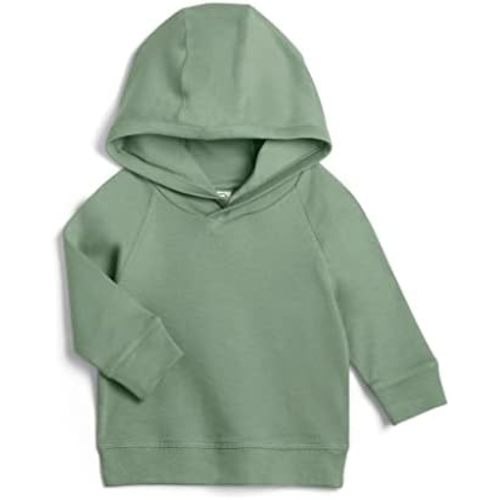 Colored Organics - Organic Cotton Long Sleeve Baby & Toddler Hoodie Pullover Shirt - Boy & Girl Clothing