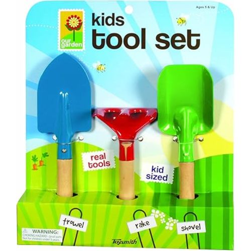 Toysmith Kid's 3-Piece Garden Tool Set