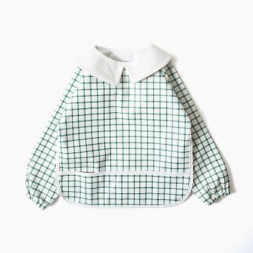 Picolette by Olivia Culpo Long Sleeve Bib - Green Gingham