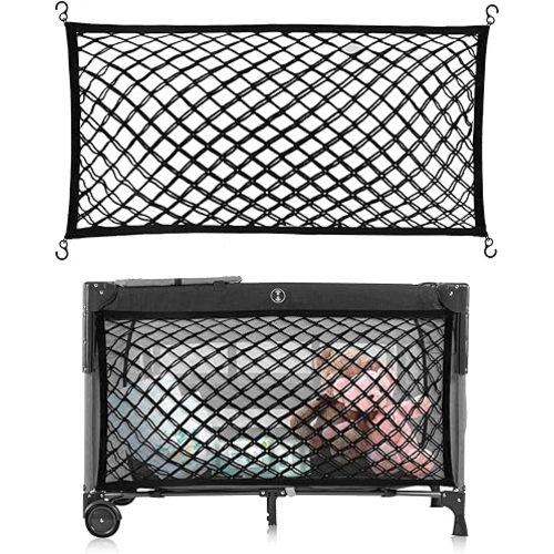 Stroller Wagon Cargo Net, Baby Stroller Organizer Mesh Cargo Net for Extra Storage Space Large Storage Capacity, Stroller Wagon Accessories - Compatible with WONDERFOLD All W-Series Models (1 Pack)