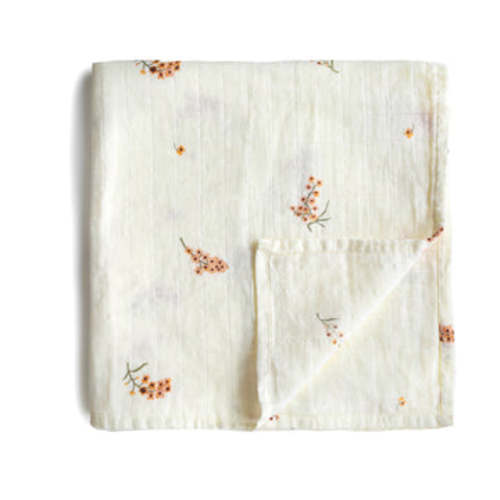 Organic Cotton Mushie Baby Muslin Swaddle Blanket