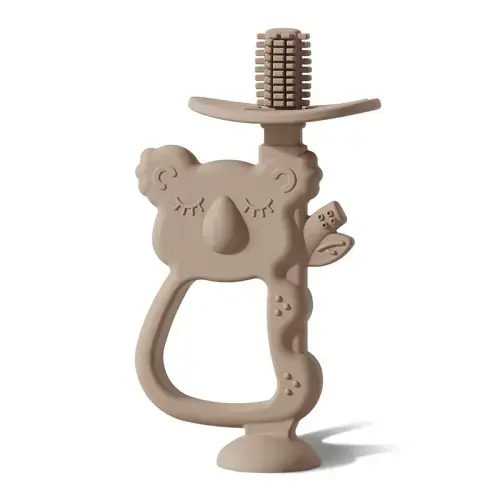 2-in-1 Koala Teether - Warm Taupe