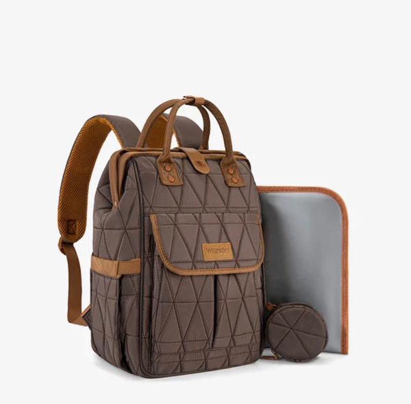 Wrangler coffee Diaper Bag