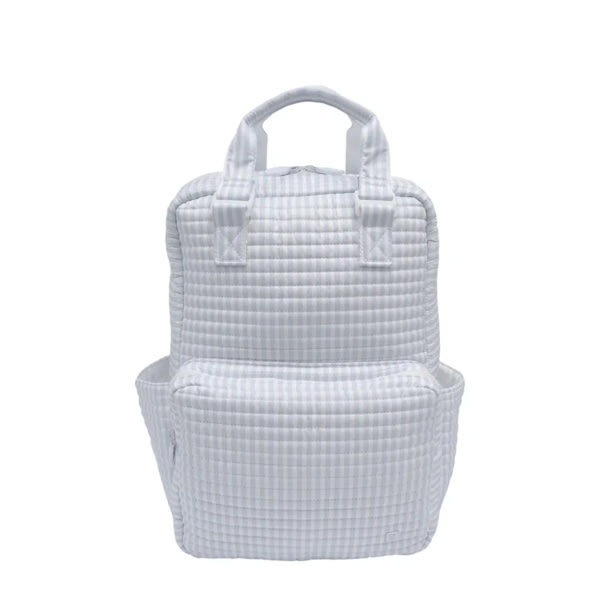 TRVL Quilted Diaper Bag in Pimlico Stripe Blue – The Scouted Stitch