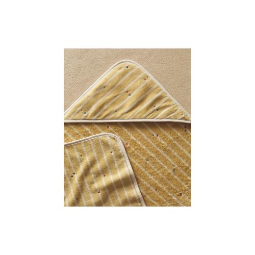 VELOUR HOODED BABY TOWEL WITH STRIPES AND STARS - Bathroom - KIDS AND BABY - BABY | Zara Home United States of America