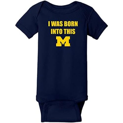 NCAA Born Into This, Team Color Infant Creeper Bodysuit, College, University