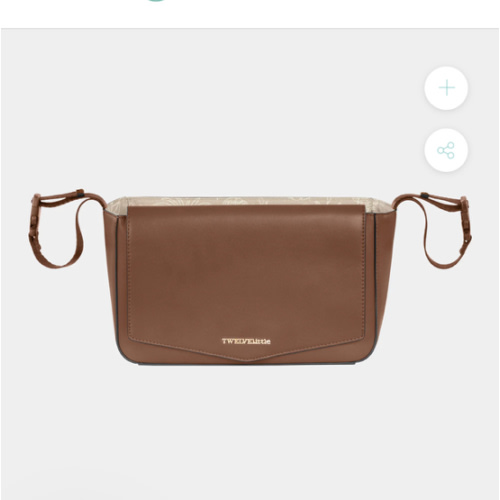 Peek-A-Boo Vegan Leather Stroller Caddy 2.0 in Toffee