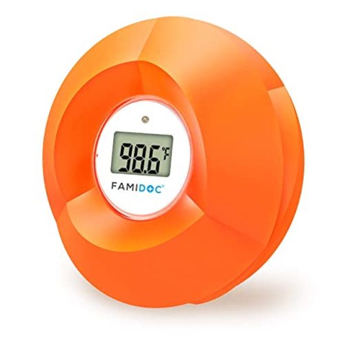 Famidoc Baby Bath Thermometer Floating Toy Bath Tub Thermometers, Flower