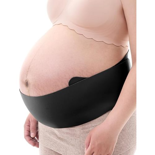 Momcozy Belly Bands for Pregnant Women, One-Piece & Portable Pregnancy Belly Band with Ergonest Back Support & Breathable Fabric – Adjustable Maternity Belt for Small/Round/High-Carrying Belly