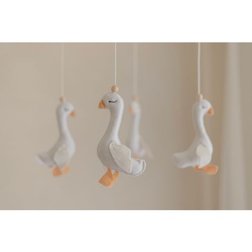 Baby mobile- Goose mobile- Baby girl mobile- Geese Nursery baby mobile- Baby shower gift- Newborn gift- Duck Duck Goose decor- Baby boy gift