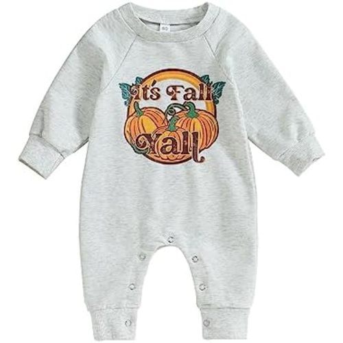 FYBITBO Infant Baby Boy Girl Clothing Santa Long Sleeve Jumpsuit Romper Newborn First Christmas Outfit One Piece Clothes