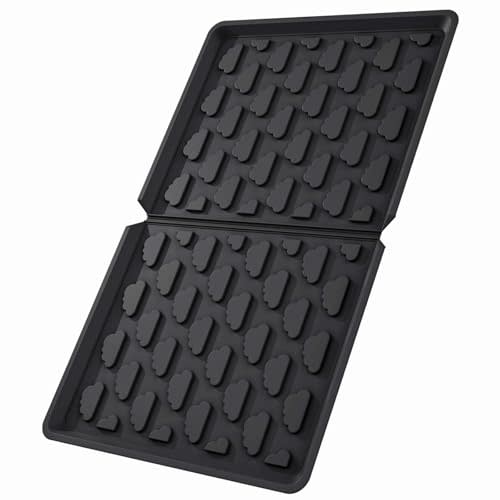 Upifen All Weather Mat Wagon W4 Accessory - Compatible with Wonderfold Stroller Wagons W4, Silicone Floor Mat Protect Wagon W4 from Sand, Dirt, and Water (W4 Models Mat), black