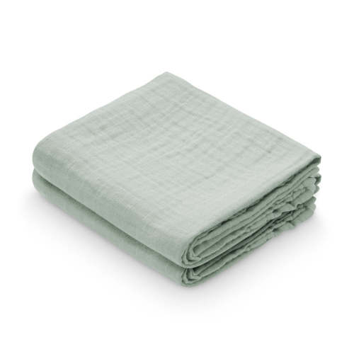 Muslin Cloth, 2-pack - GOTS Dusty Green