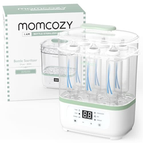 Momcozy Bottle Sterilizer and Dryer, 8-in-1 Electric Steam Baby Bottle Sterilizer for Baby Bottles, Baby stuffs & Breast Pump Accessories
