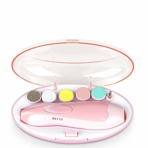 Madison Electric Baby Nail Trimmer | Safe Newborn Toddler Nail File Clippers Kit for Trimming and Polishing with Light
