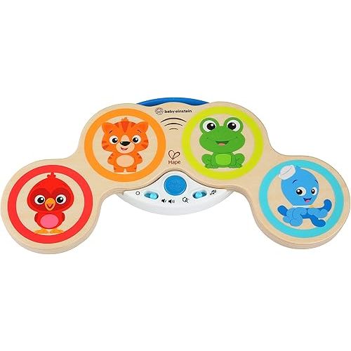 Baby Einstein Magic Touch Wooden Drum Musical Toy, Ages 6 months Plus