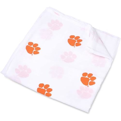 Clemson University Muslin Swaddle Blanket 47x47in