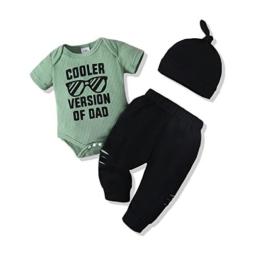 NZRVAWS Newborn Baby Boy Clothes Outfits Letter Prined Romper Pants Set Infant Baby Boy Clothing 0 3 6 9 12 18 Months