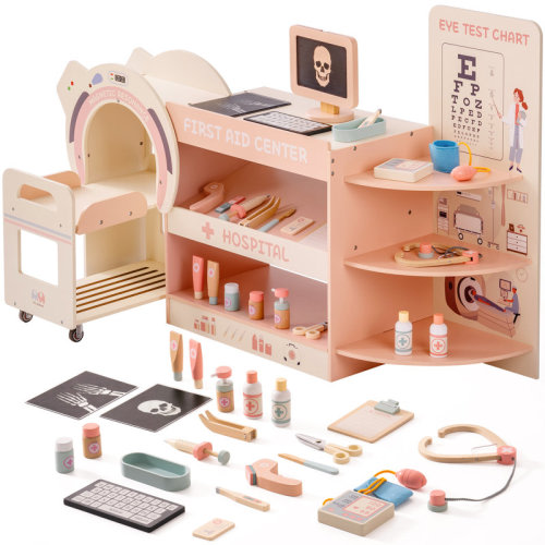 ROBUD Wooden Doctor Kit & Medical Center Playset for Kids | Wayfair