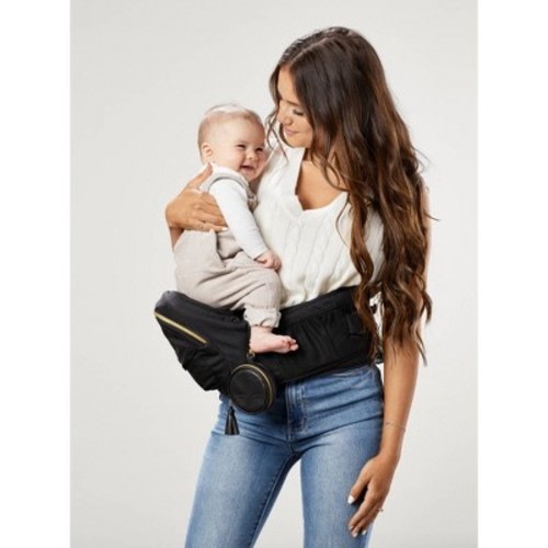 Tushbaby Hip Seat Baby Carrier, Color: Black/Gold