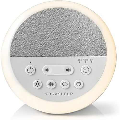 Yogasleep Nod White Noise Sound Machine, With Soft Night Light & Sleep Timer, 20 Sound Options Including Lullabies, Nature & Pink Noise, Sleep Aid For Baby & Adults, Noise Canceling For Office Privacy