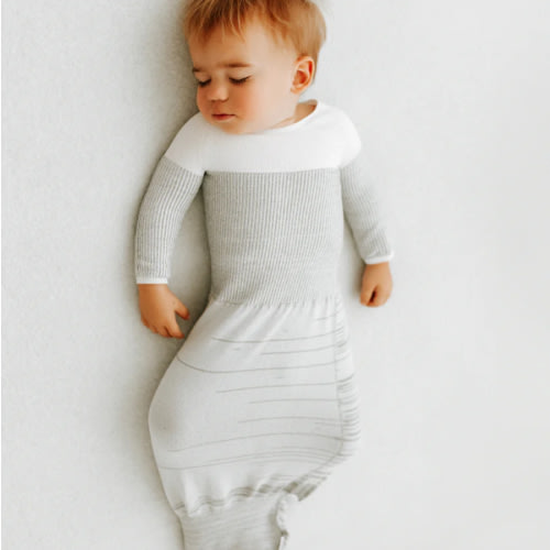 Grey Arms Out™ Long Sleeve Sleep Sack - Arms Out Long Sleeve Small (12lbs - 18lbs)