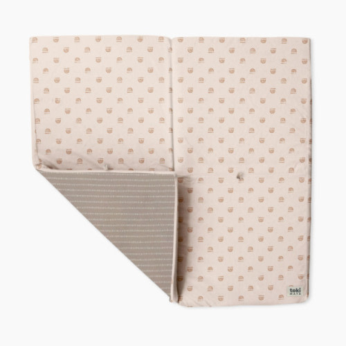 Toki Mats Mega Organic Cotton Play Mat - Rainbow Peach