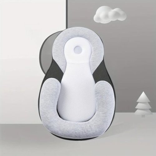 Soft & Cozy Bed Set Portable Adjustable Ergonomic Support with Ultra Soft & Breathable Cover (Gray)