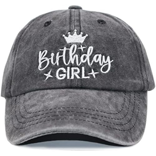 Kids Baseball Hat, Birthday Boy Gift for Age of 3 4 5 6 7 8 9 10 10+ Years, Embroidered Birthday Toddler Cap