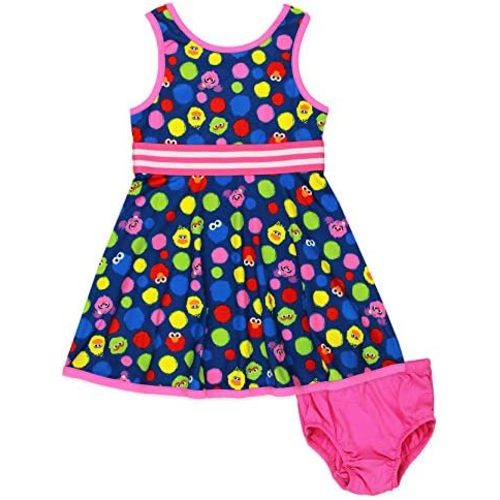 Isaac Mizrahi Loves Sesame Street Elmo Baby Toddler Fit and Flare Soft Dress