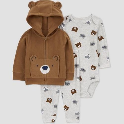 Carter's Just One You® Baby Boys' Bear Coordinate Set - Brown Newborn