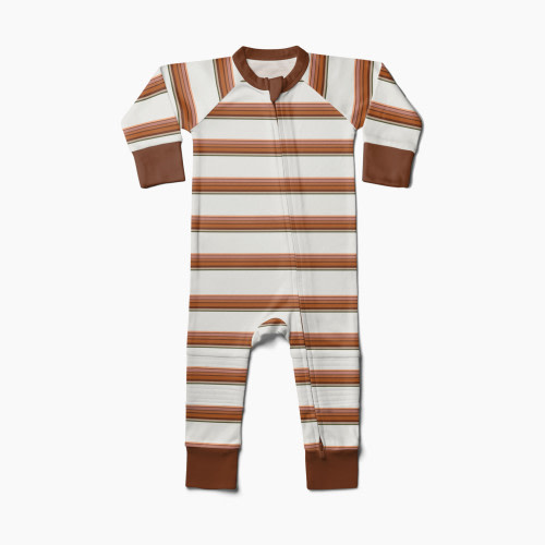 Goumi Kids Long-Sleeve Zipper Onepiece - Trail Mix, 6-12 M