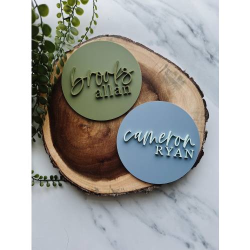 Name Sign! Background: Cornflower Blue, Lettering: White, Font: Camden (#3)
