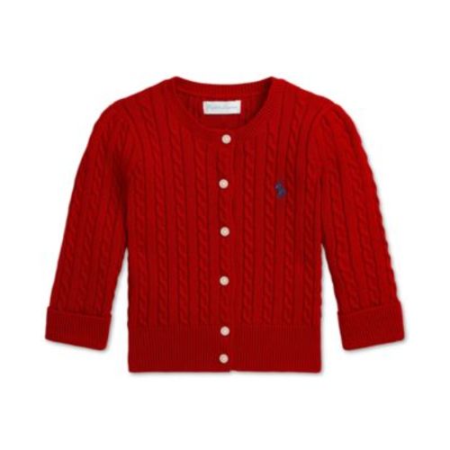 Baby Girls Cable-Knit Cotton Cardigan