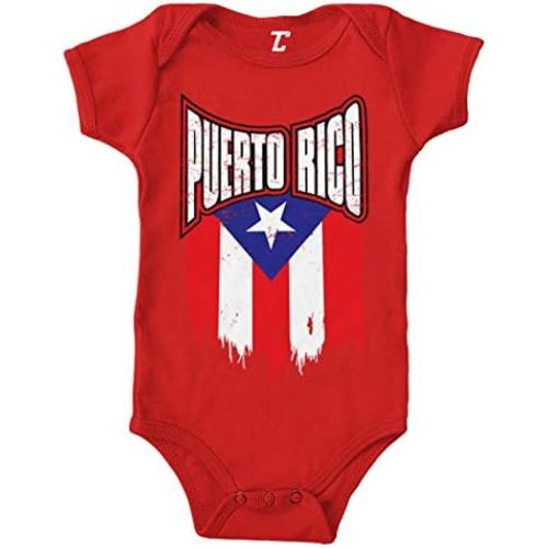 Puerto Rico - Torn Flag Strong Proud Bodysuit
