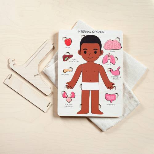 Montessori toys, Human body puzzle, Toddler toys wooden, Anatomy puzzle, Pretend play, Human anatomy, Preschool kids toys, Gifts for kids