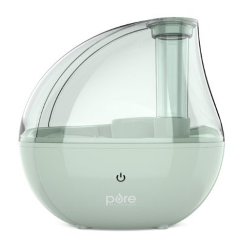 Pure Enrichment® PureBaby® Ultrasonic Cool Mist Humidifier & Soft Glow Night Light, Whisper-Quiet and Ideal for Baby Nurseries & Kids Bedrooms to Relieve Congestion, Colds, & Coughs (Whisper Green)