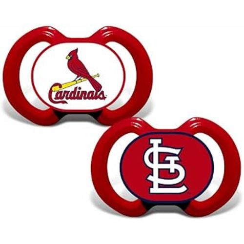 BabyFanatic Pacifier 2-Pack - MLB St. Louis Cardinals - Officially Licensed League Gear