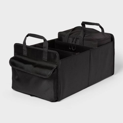 Large Transportable Storage With Cooler Container Black - Brightroom™