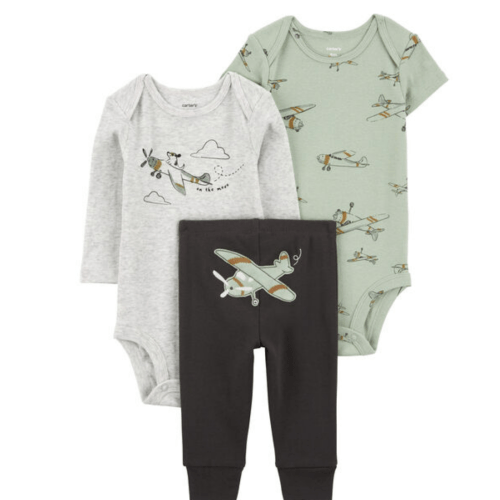 Baby 3-Piece Airplane Little Outfit Set