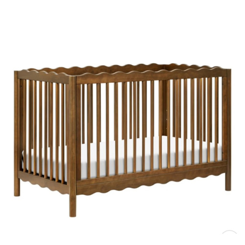 Swell 4-in-1 Convertible Crib with Toddler Bed Conversion Kit - Natural Walnut