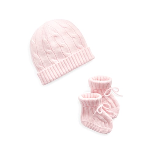 Ralph Lauren Cashmere Beanie Bootie Set