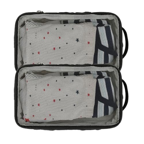 MOMIGO Baby Diaper Bag Organizer Pouches - 2 Pack Waterproof Pod Hanging Diaper Bag Mesh Bag Reusable, Washable or Baby Cloth Diapers (Black)